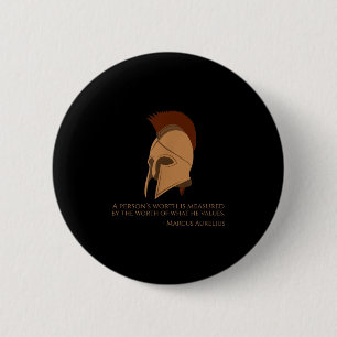 Chapa Redonda De 5 Cm Emperador romano Marcus Aurelius - Filosofía estoi