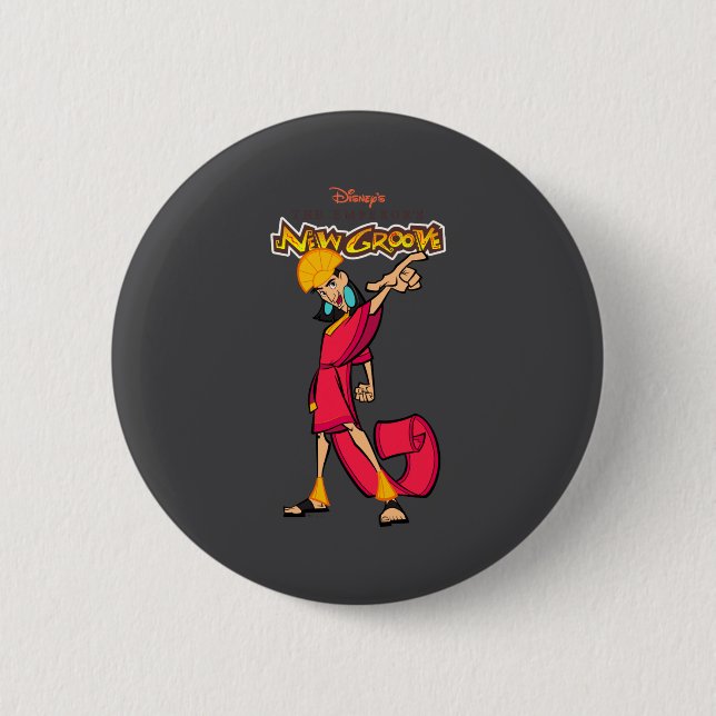 Chapa Redonda De 5 Cm Emperors New Groove Kuzco  (Anverso)