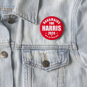 Chapa Redonda De 5 Cm Empleadas para Harris 2024 No vamos a volver