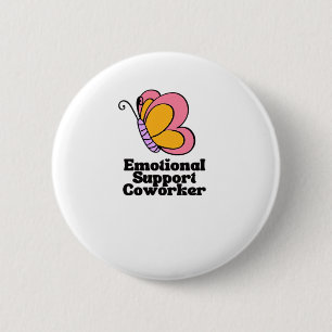 Chapa Redonda De 5 Cm Empleador de ayuda emocional - Gracioso Bestis de
