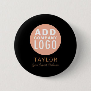Chapa Redonda De 5 Cm Empresa de Logotipo Comercial Personalizado Nombre
