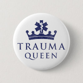 Chapa Redonda De 5 Cm EMT EMS Paramedic Trauma Queen