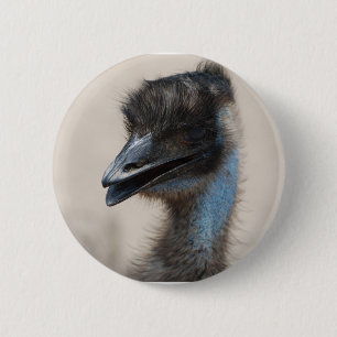 Chapa Redonda De 5 Cm Emu azul