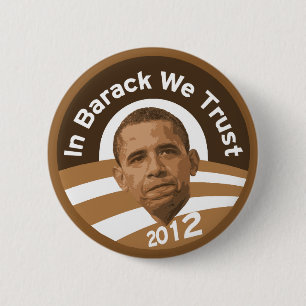 Chapa Redonda De 5 Cm En Barack confiamos en - 2012