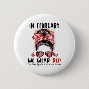 Chapa Redonda De 5 Cm En Febrero Usamos El Síndrome Red Messy Bun Marfan