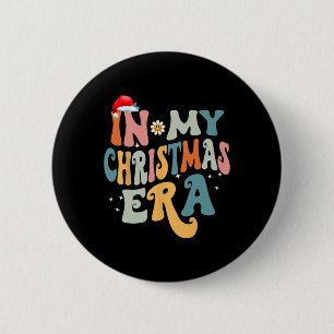 Chapa Redonda De 5 Cm En la era de mis Navidades Groovy coincidiendo con