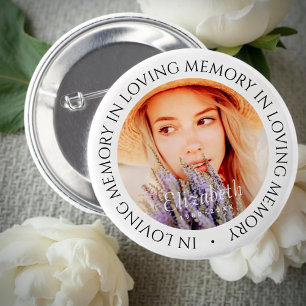 Chapa Redonda De 5 Cm En la memoria amorosa simple Personalizado moderna