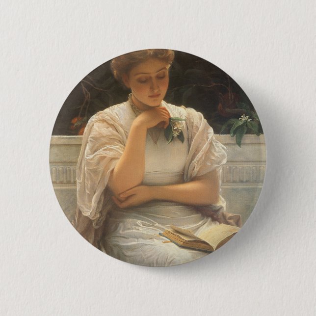 Chapa Redonda De 5 Cm En la Orangería de Charles Edward Perugini (Anverso)