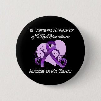Chapa Redonda De 5 Cm En Memoria de mi Abuela - Cáncer de Páncreas