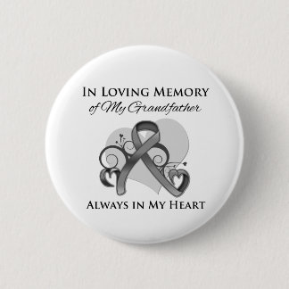 Chapa Redonda De 5 Cm En memoria de mi abuelo - Cáncer de cerebro