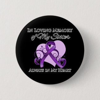 Chapa Redonda De 5 Cm En memoria de mi hermana - Cáncer de páncreas