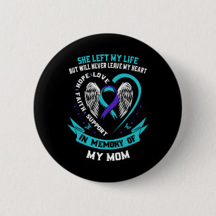 Chapa Redonda De 5 Cm En Memoria De Mi Mamá La Pérdida De Awarene Suicid