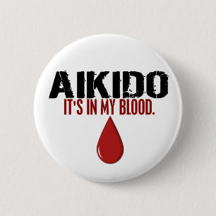 Chapa Redonda De 5 Cm En mi AIKIDO de la sangre