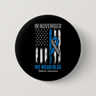 Chapa Redonda De 5 Cm En Noviembre Usamos Awarene Con Bandera Azul Estad