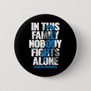 Chapa Redonda De 5 Cm En Noviembre Usamos Diabetes Diabéticos Azules T1d