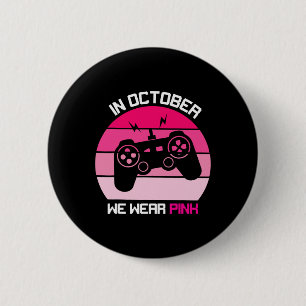 Chapa Redonda De 5 Cm En Octubre Usamos Un Juego De Apoyo Al Cáncer De M