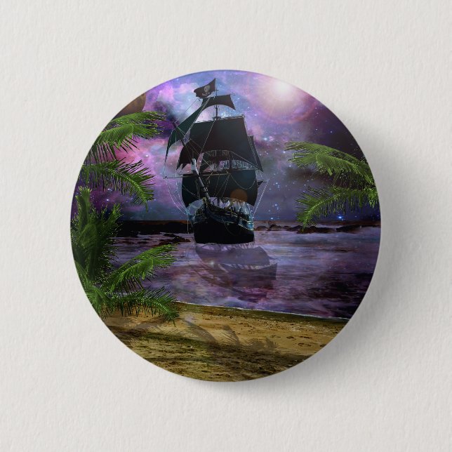 Chapa Redonda De 5 Cm En segundo lugar estrella a la derecha (Anverso)