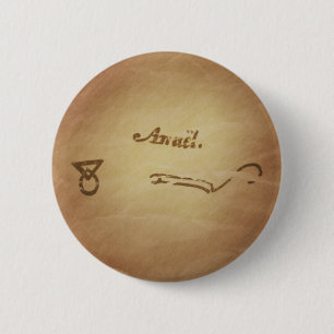 Chapa Redonda De 5 Cm Encantos mágicos de la magia de la protección de