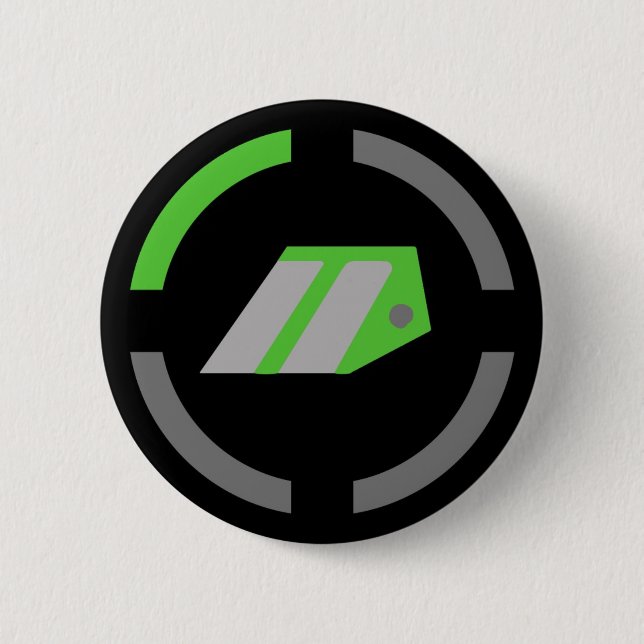 Chapa Redonda De 5 Cm Encontrado lo - logro abierto (Anverso)