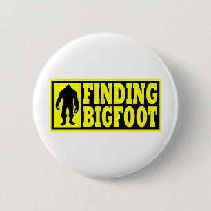 Chapa Redonda De 5 Cm Encontrar el engranaje del logotipo de Bigfoot
