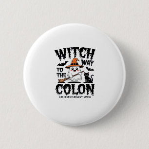 Chapa Redonda De 5 Cm Endo Enfermera Halloween Enfermera Gastrointestina