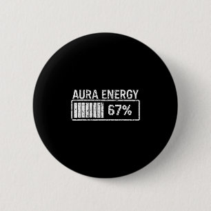 Chapa Redonda De 5 Cm Energía Aura a 67 Funny Six Seven Meme Gen Alpha S