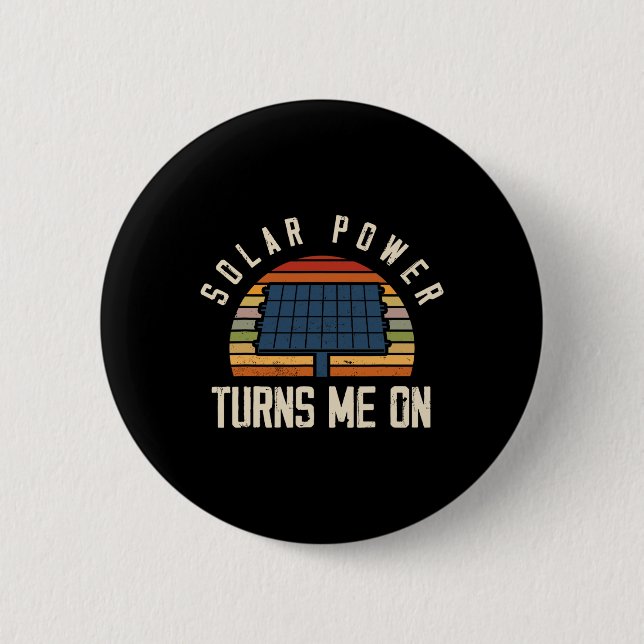 Chapa Redonda De 5 Cm Energía solar de panel solar (Anverso)