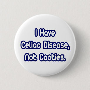 Chapa Redonda De 5 Cm Enfermedad Celiac... No Cooties