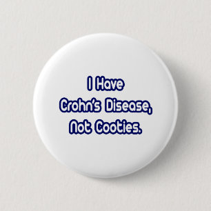 Chapa Redonda De 5 Cm Enfermedad de Crohn... no cooties
