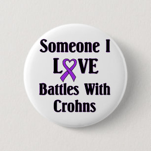 Chapa Redonda De 5 Cm Enfermedad de Crohns