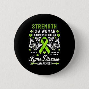 Chapa Redonda De 5 Cm Enfermedad de Lyme conciencia mujeres mariposa lym