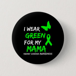 Chapa Redonda De 5 Cm Enfermedad Que Uso Verde Para Mi Mamá Cinta