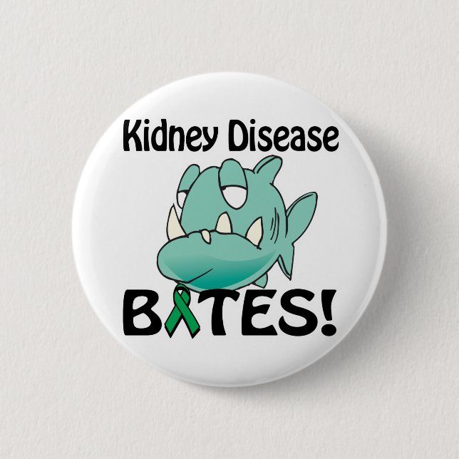 Chapa Redonda De 5 Cm Enfermedad renal BITES (Anverso)