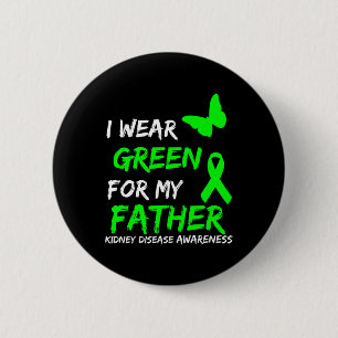 Chapa Redonda De 5 Cm Enfermedad Renal Que Uso Verde Para Mi Padre Cinta