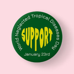 Chapa Redonda De 5 Cm Enfermedades Tropicales Desatendidas Mundo Verde y
