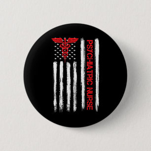 Chapa Redonda De 5 Cm Enfermera Bandera Americana Rn Enfermera de Salud 
