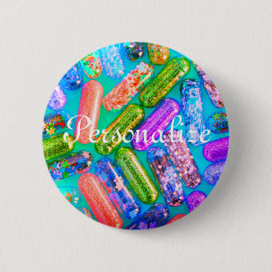 Chapa Redonda De 5 Cm Enfermera brillo aspecto medicamento pastillas méd