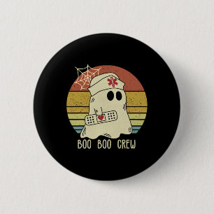 Chapa Redonda De 5 Cm Enfermera De Boo Boo Enfermera De Halloween Para M
