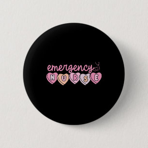 Chapa Redonda De 5 Cm Enfermera del Departamento de Emergencias Corazone