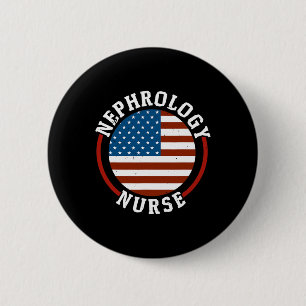 Chapa Redonda De 5 Cm Enfermera Diálisis Enfermedad Renal Médica