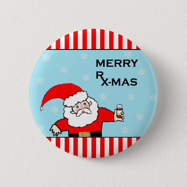 Chapa Redonda De 5 Cm Enfermera divertida o regalo de vacaciones Médica (Anverso)