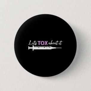 Chapa Redonda De 5 Cm Enfermera estética Inyector de Botox Enfermera est