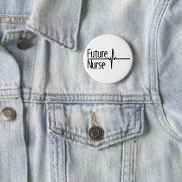 Chapa Redonda De 5 Cm Enfermera Futuro EKG