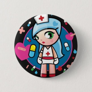 Chapa Redonda De 5 Cm Enfermera Lolita