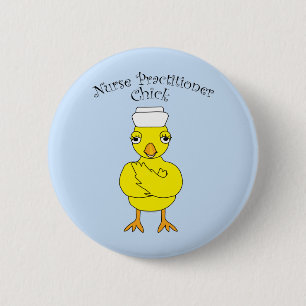 Chapa Redonda De 5 Cm Enfermera practicante Chick