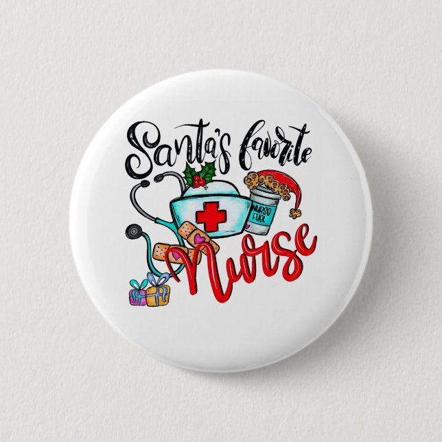 Chapa Redonda De 5 Cm Enfermería de navidades1 (Anverso)