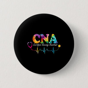 Chapa Redonda De 5 Cm Enfermero certificado de Enfermería Istant Tie Dye