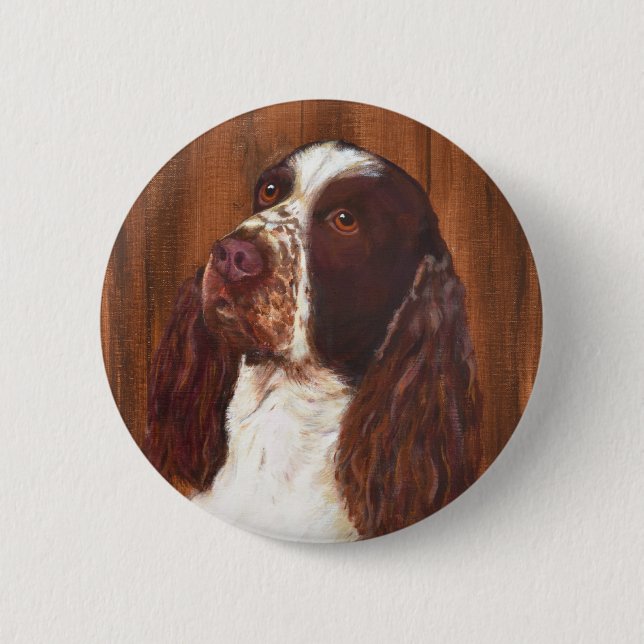 Chapa Redonda De 5 Cm English Springer Spaniel (Anverso)