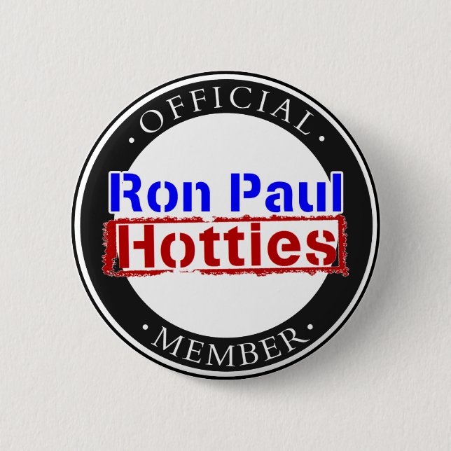 Chapa Redonda De 5 Cm Engranaje de Ron Paul Hotties (Anverso)