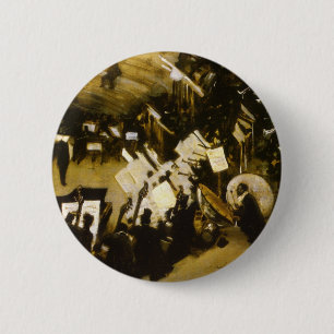 Chapa Redonda De 5 Cm Ensayo de la Orquesta Pasdeloup por JS Sargent
